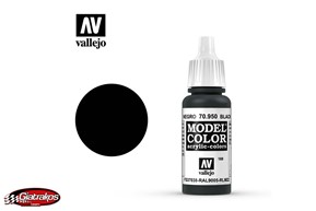Acrylic Color Black - Vallejo (70950)