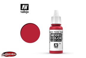 Acrylic Transparent Red - Vallejo (70934)