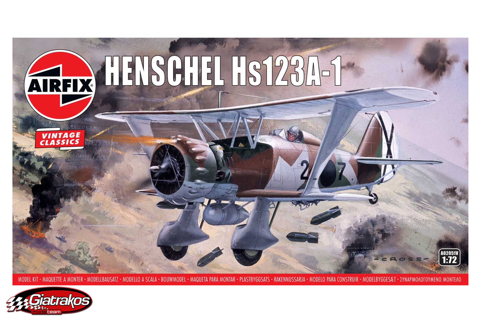 Henschel Hs123A-1 Luftwaffe 1941 (A02051V)