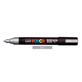 Μαρκαδόρος POSCA PC-5M SILVER 26