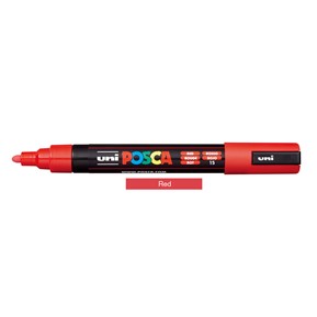 Μαρκαδόρος POSCA PC-5M RED 15