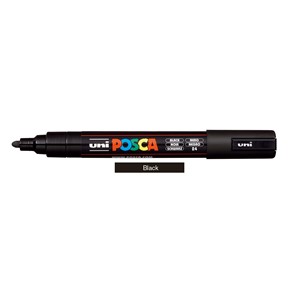 Μαρκαδόρος POSCA PC-5M BLACK 24