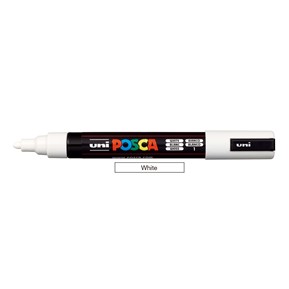 Μαρκαδόρος POSCA PC-5M WHITE 1