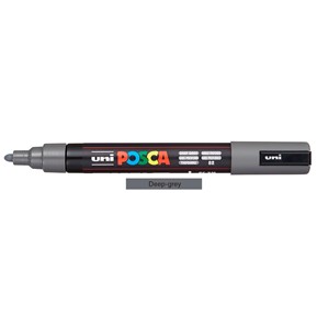 Μαρκαδόρος POSCA PC-5M DEEP GREY 82