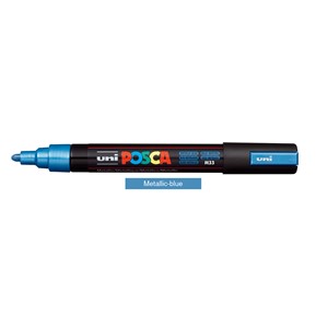 Μαρκαδόρος POSCA PC-5M METAL BLUE M33