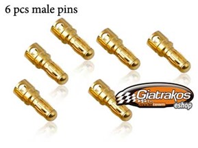 Gold Pins 3.5mm Male (6)