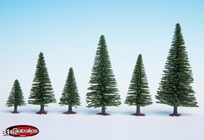 Model Fir Trees 10 pieces 5-14 cm (26920)